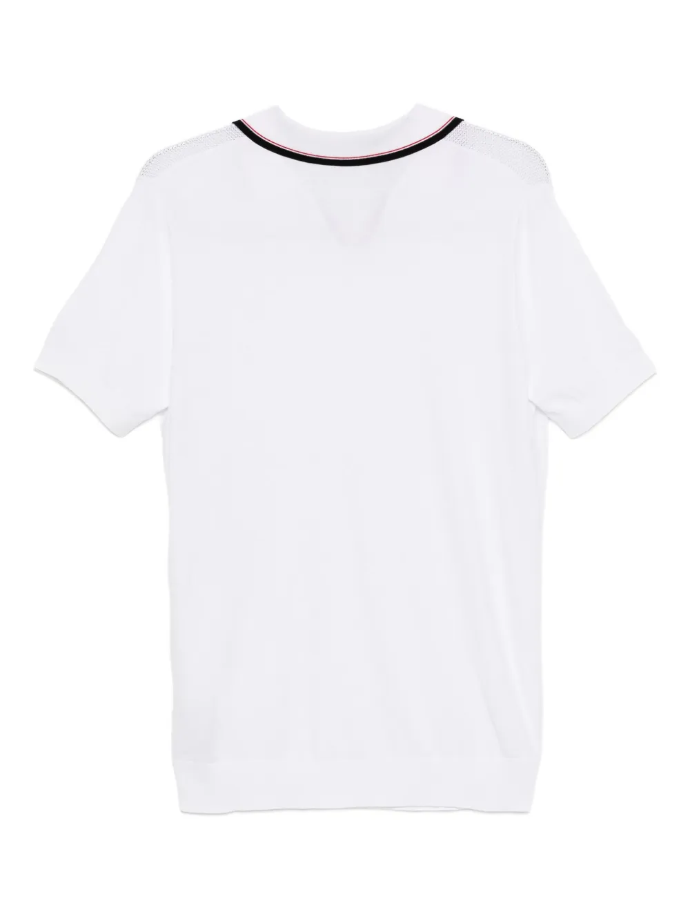Karl Lagerfeld Poloshirt met contrasterende afwerking Wit