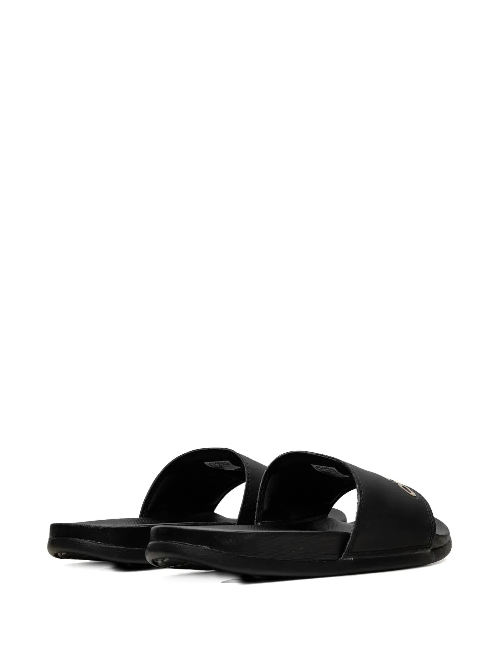 adidas Adilette Comfort "Core Black Gold Metallic" slides