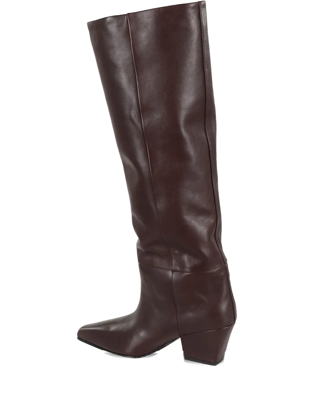 Paris Texas Leather Pointed-toe Boots In Brown