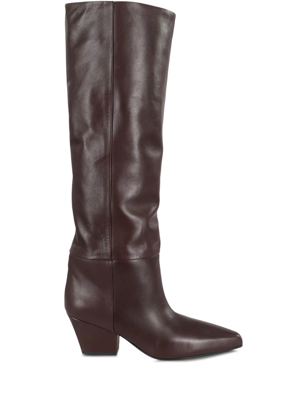 Paris Texas leather pointed-toe boots Brown
