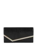 Jimmy Choo snakeskin-effect clasp bag - Black