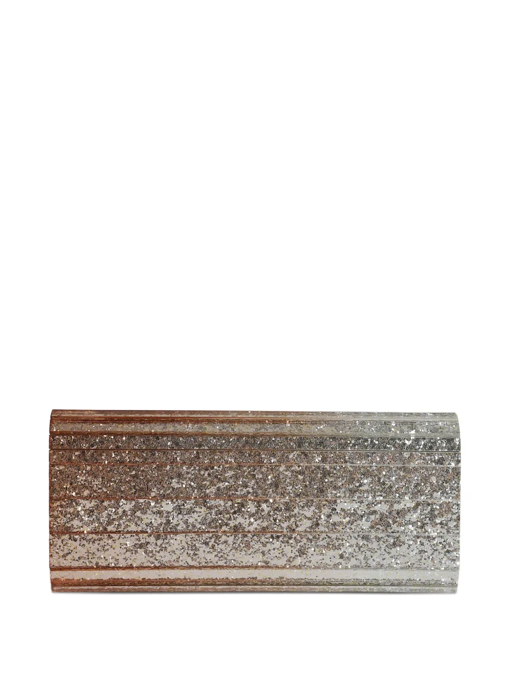 Jimmy Choo glitter-ribbed clutch bag | Image 2