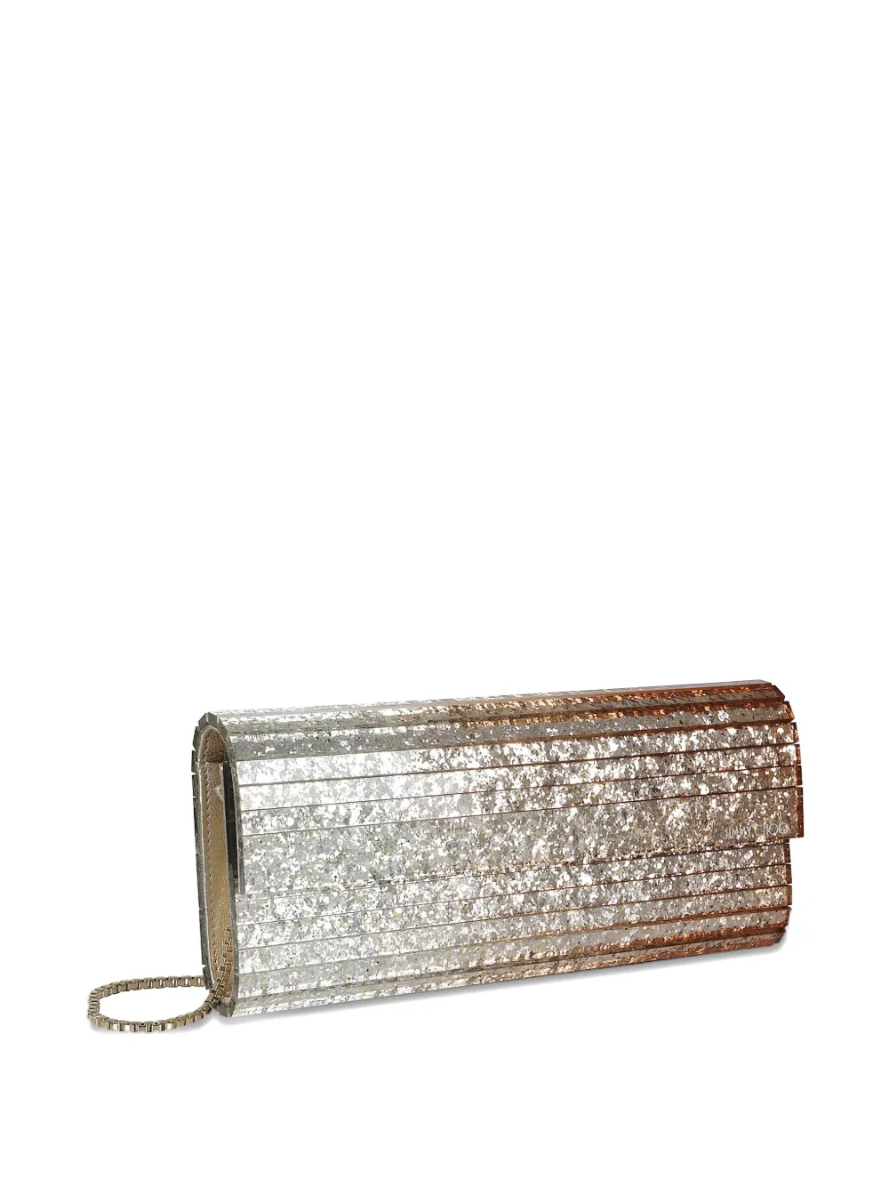 Jimmy Choo Clutch met glitter Metallic