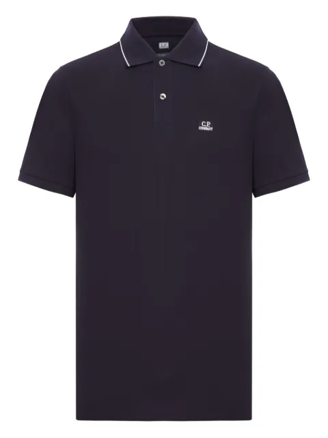 C.P. Company logo-detailed polo shirt