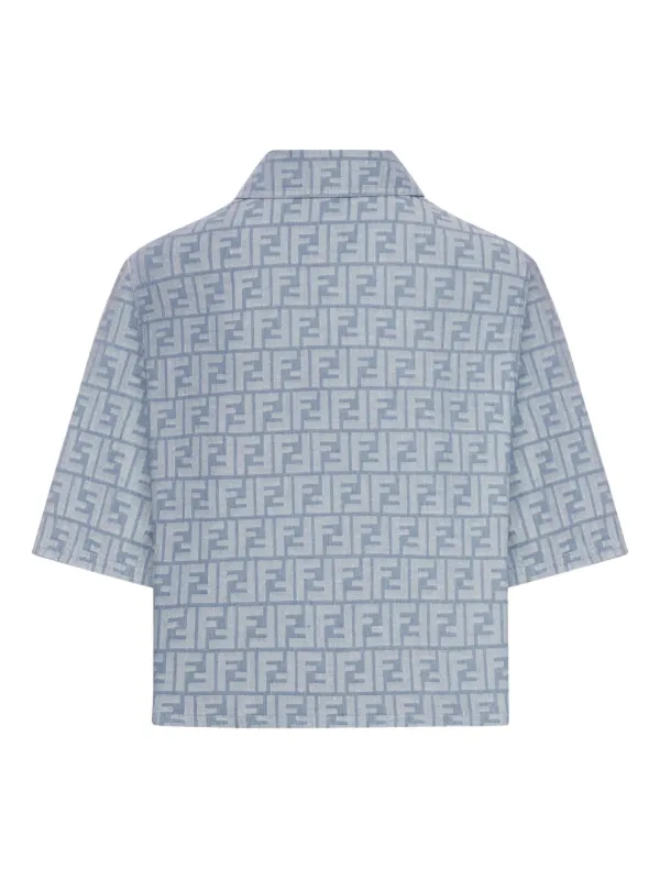 フェンディ　リメイク　ジャケット FENDI モノグラム ジャケット | ブルー | FARFETCH JP