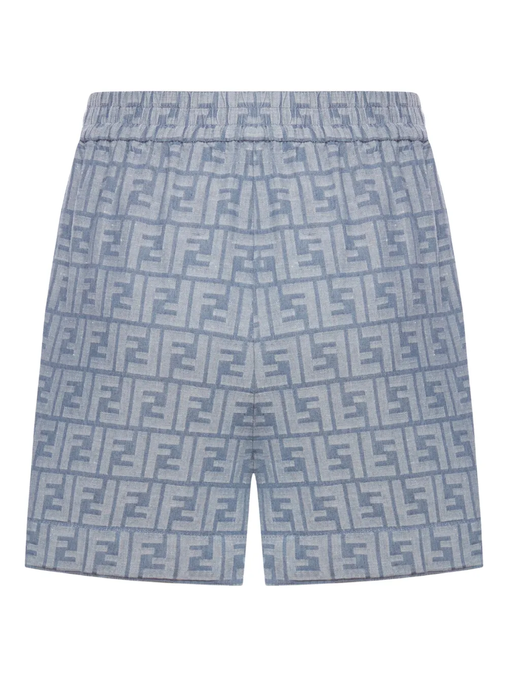 FENDI Shorts met logo Blauw