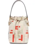FENDI mini Mon Tresor FF-jacquard bucket bag - Neutrals