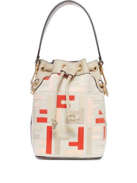 FENDI mini Mon Tresor FF-jacquard bucket bag