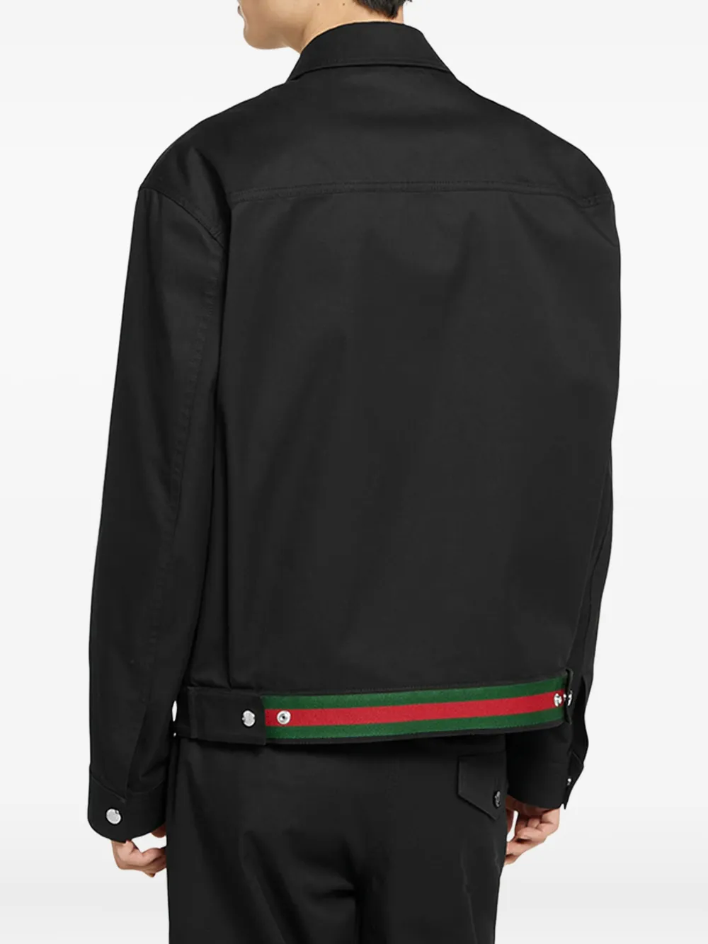 Gucci Web-stripe jacket Zwart