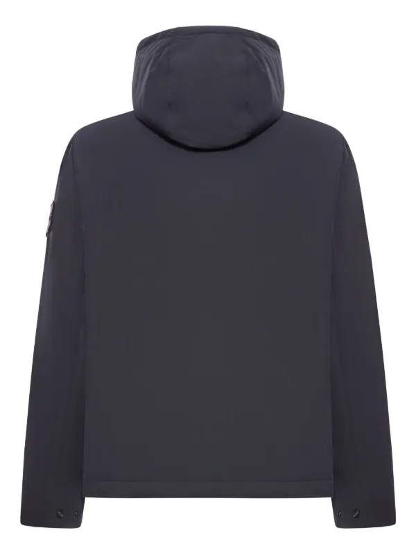Stone Island フーデッド パデッドジャケット | ブラック | FARFETCH JP