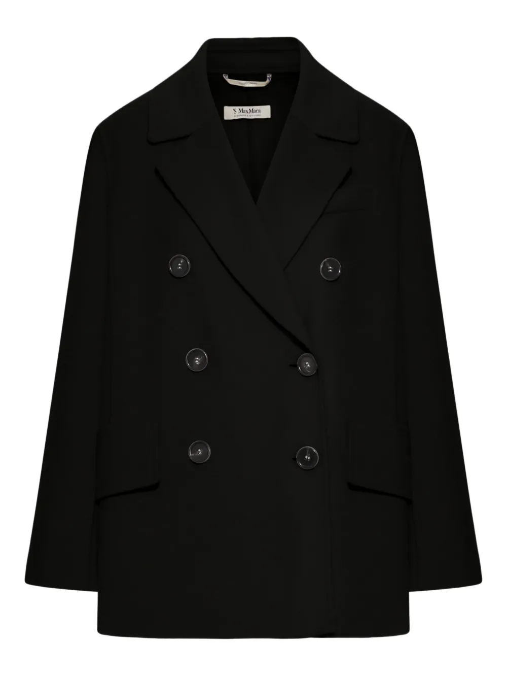 'S Max Mara Jack met dubbele rij knopen Zwart