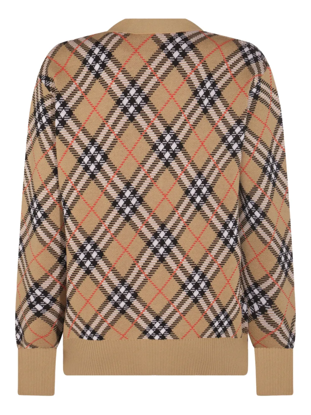 Burberry checked cardigan Beige