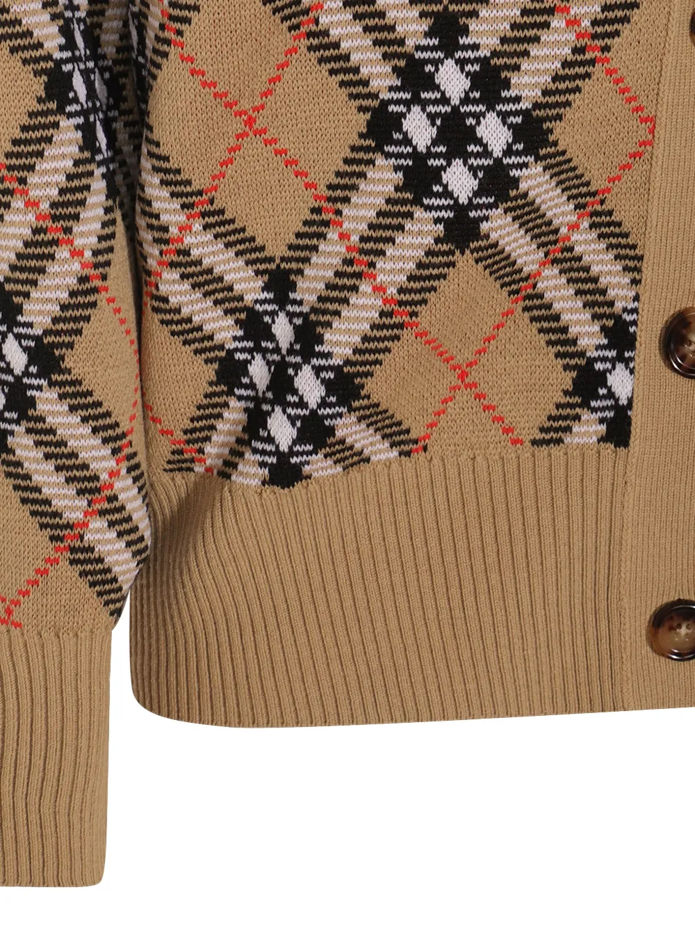 Burberry checked cardigan Beige