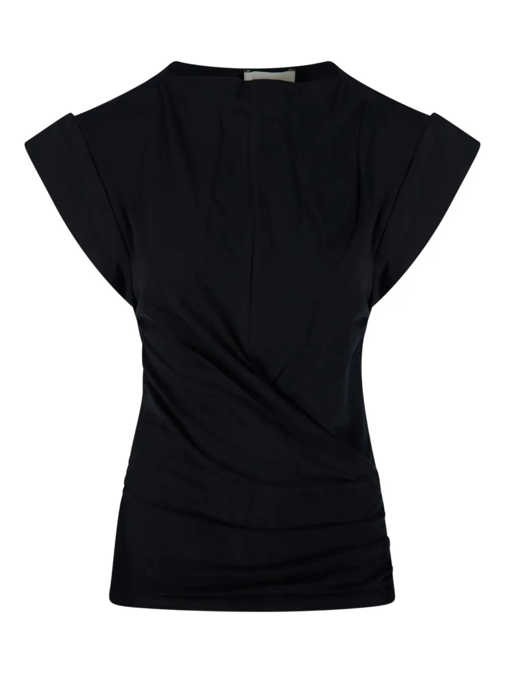 Isabel Marant Étoile Gz T-shirt With Cap Sleeves And Draped Detail