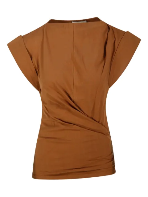 MARANT ÉTOILE Maisan draped cap-sleeve top