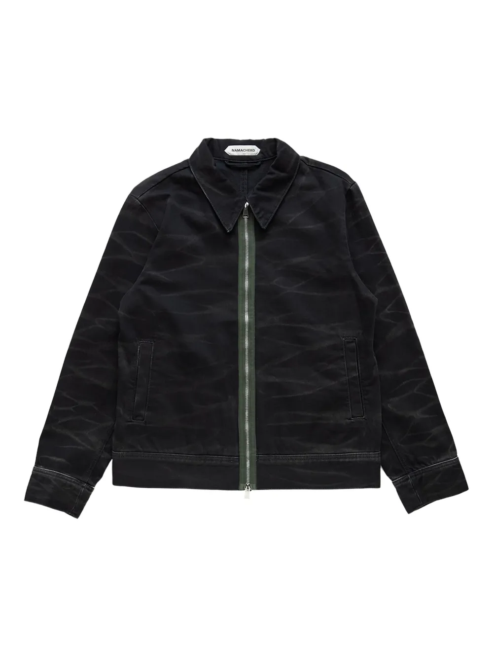 Namacheko zebra-print zip-front jacket | Black | Image 1