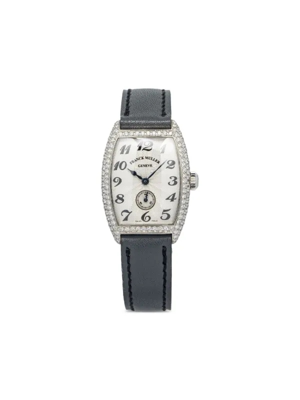 Franck Muller pre-owned Cintrée Curvex 25mm White FARFETCH