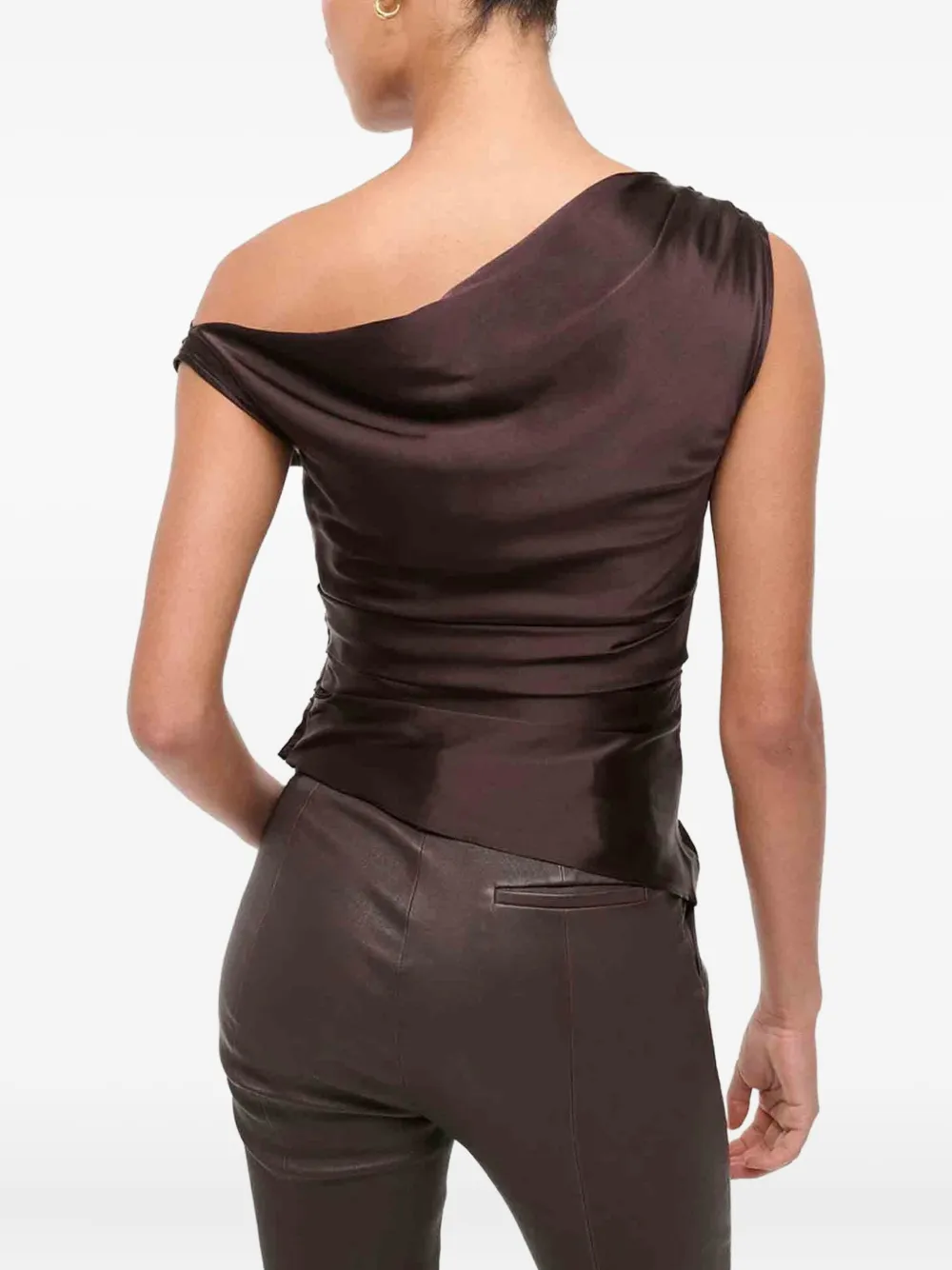 STAUD Asymmetrische top Bruin