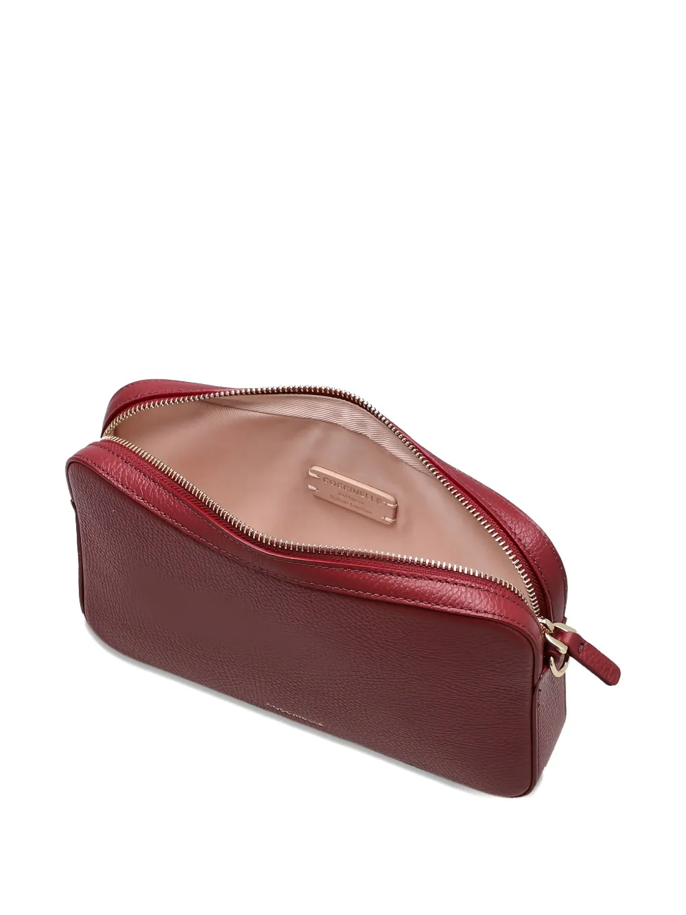 Coccinelle Textured Strap Shoulder Bag In Red