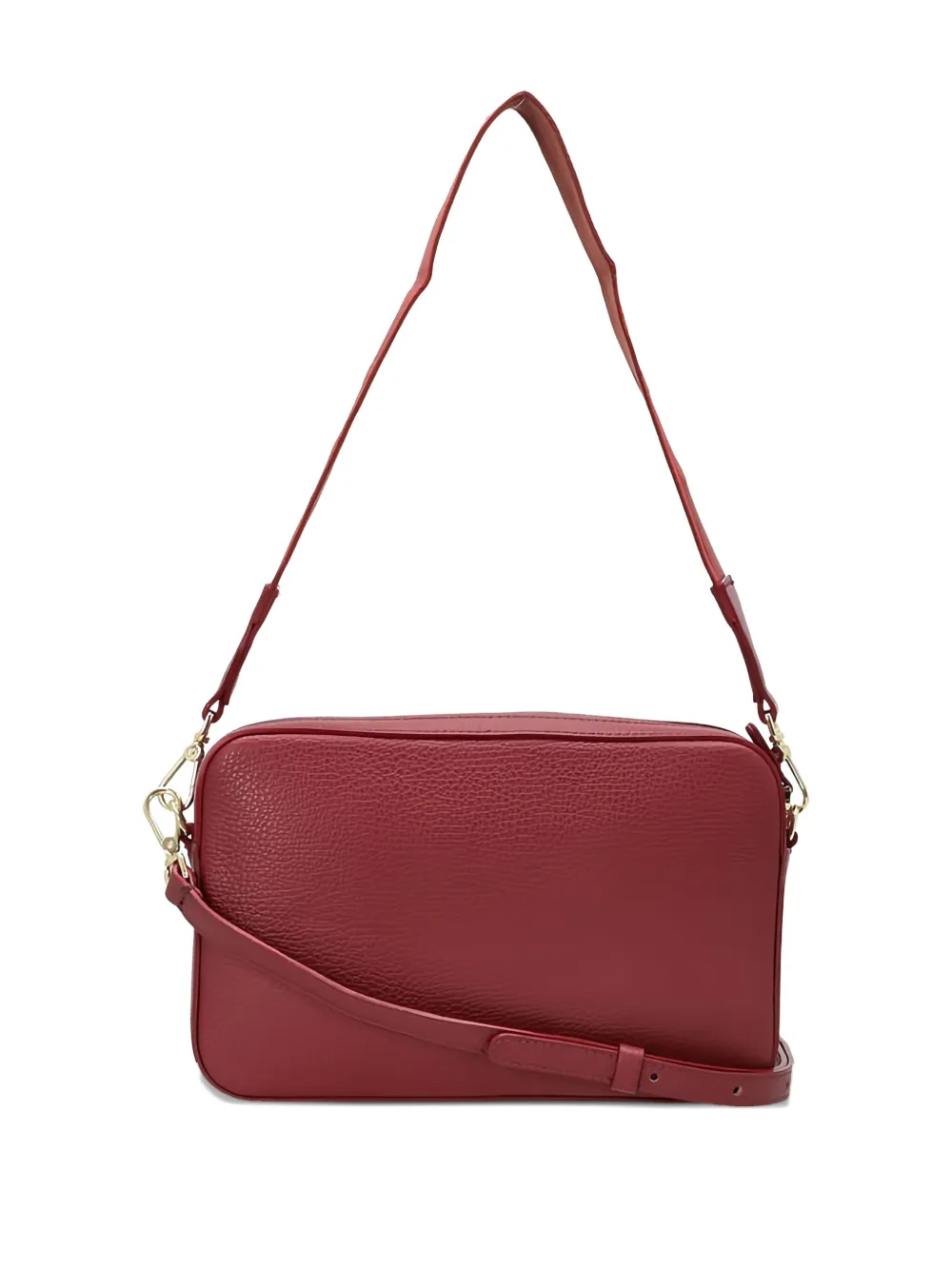 Coccinelle textured strap shoulder bag - Rood