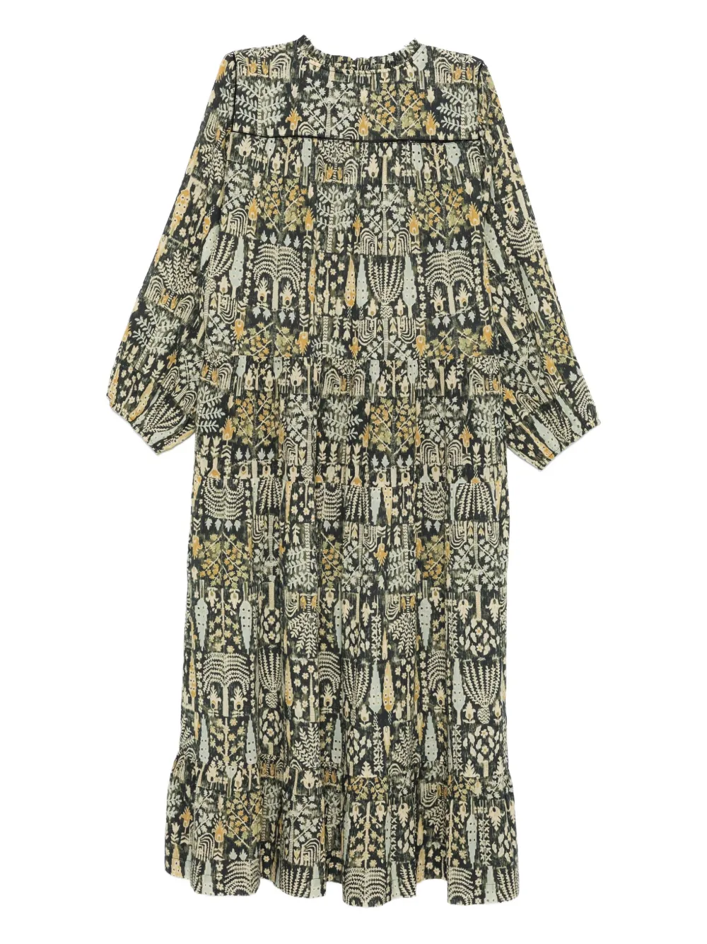 Ba&Sh Pidola print midi dress Groen