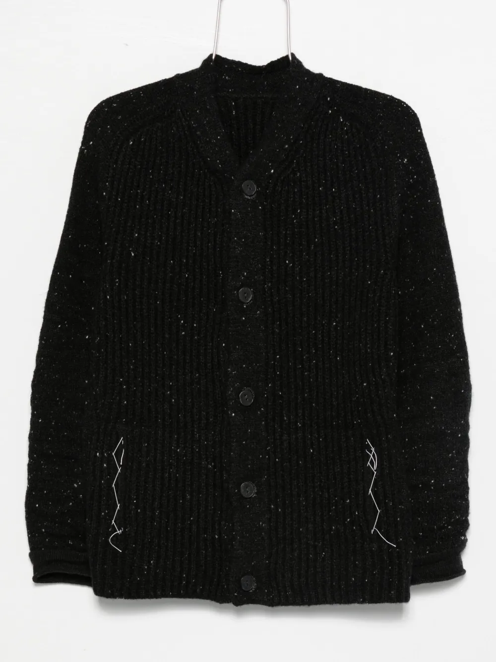 Layer Zero button-fastening ribbed cardigan | Black | Image 1