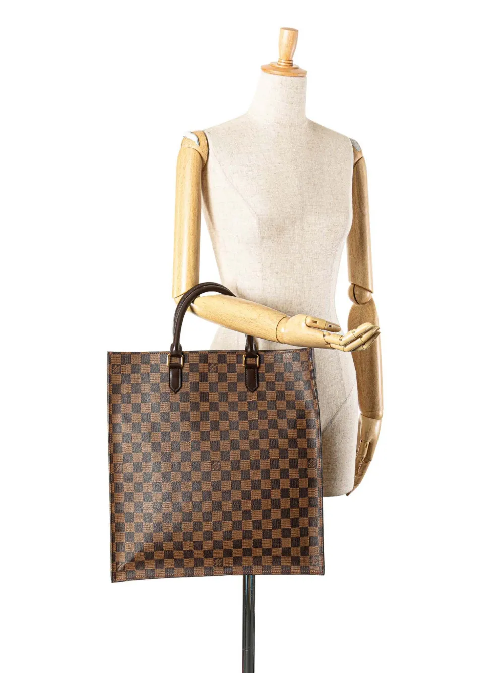 Louis Vuitton Pre-Owned 2008 Damier Ebene Sac Plat tote bag | Pre-Owned | Image 2