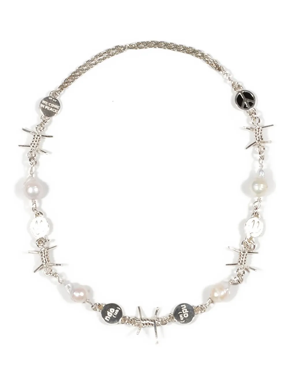 NDO LAB Halskette mit Stacheldraht-Design | Silber | Image 1