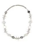 NDO LAB barbed wire-chain necklace - Silver