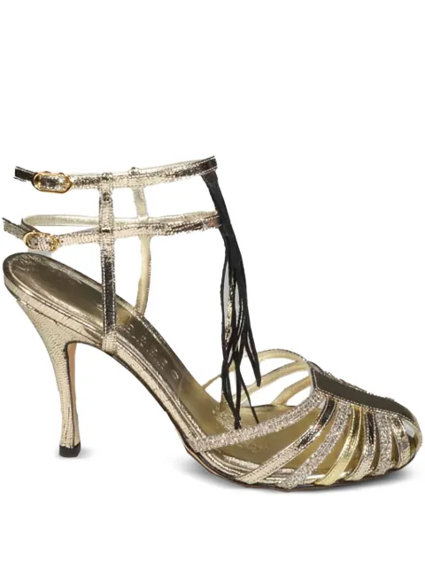 CABECEO 100mm caged heeled sandals