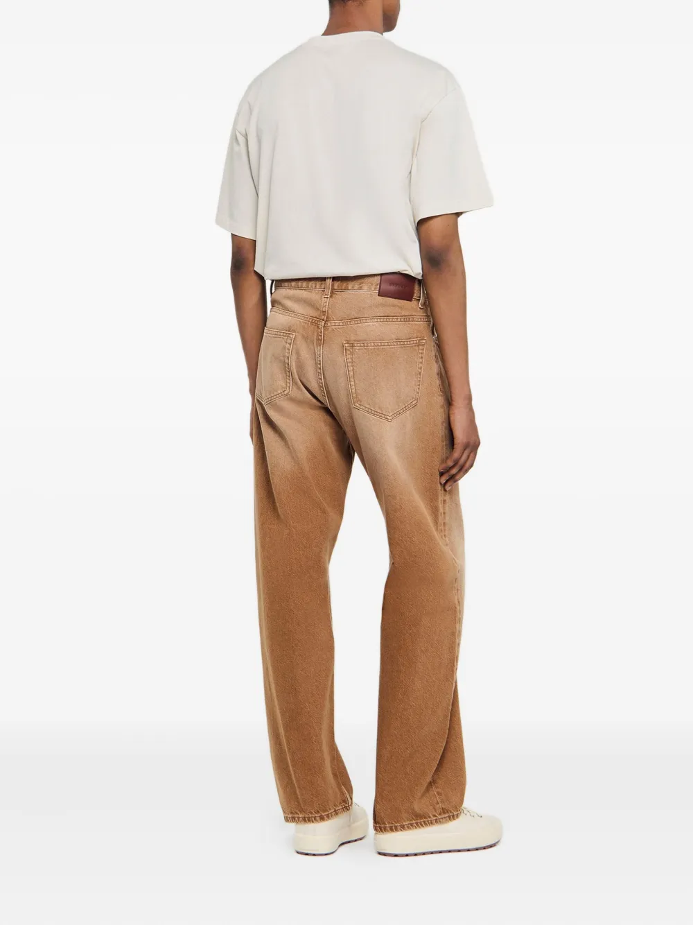 SANDRO Jeans met vervaagd effect Bruin