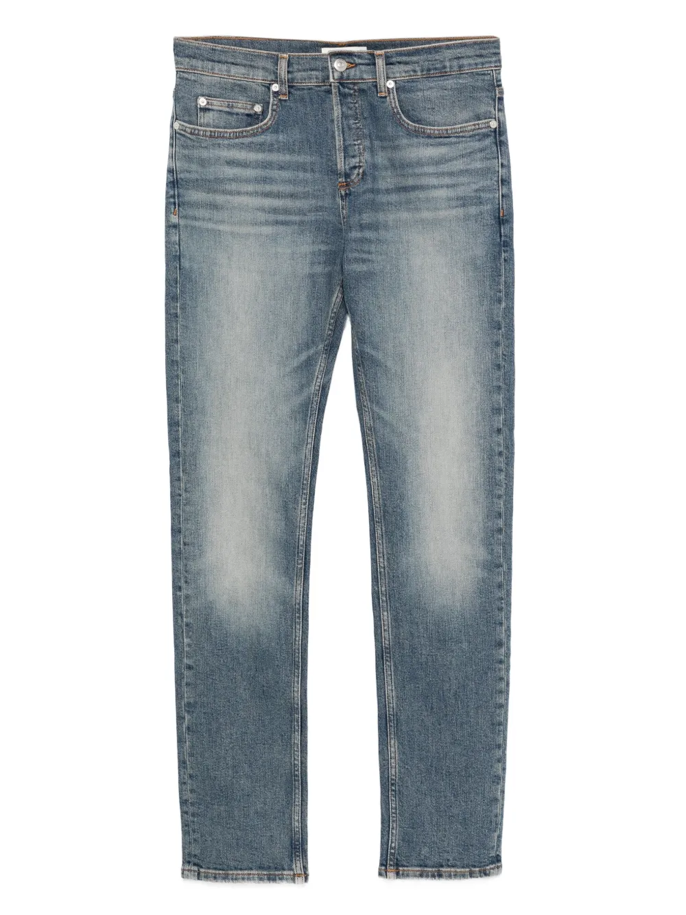 SANDRO Katoenen jeans met vervaagd effect Blauw