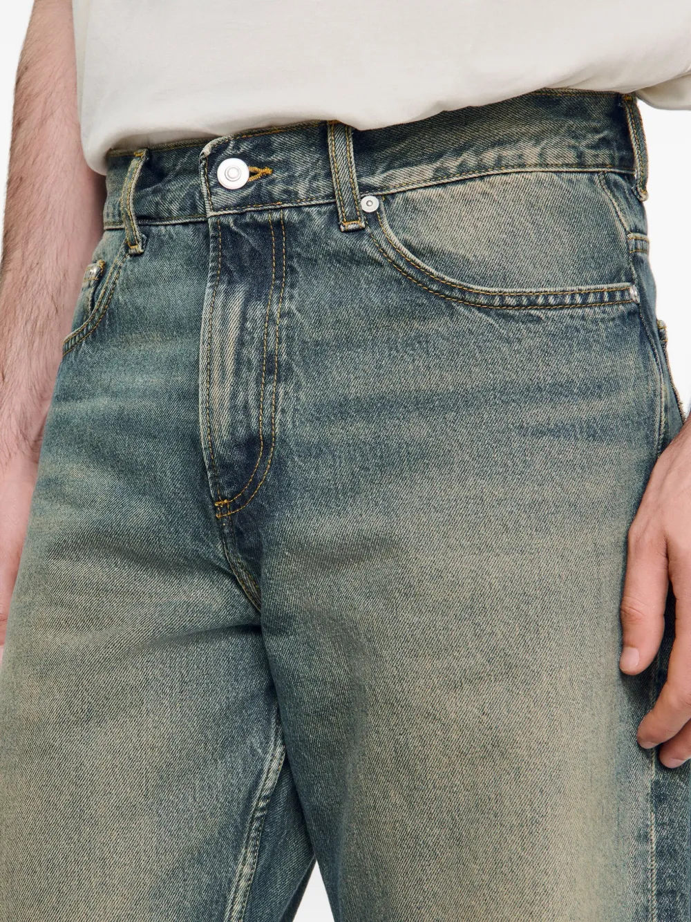 SANDRO Jeans met wijde pijpen Blauw