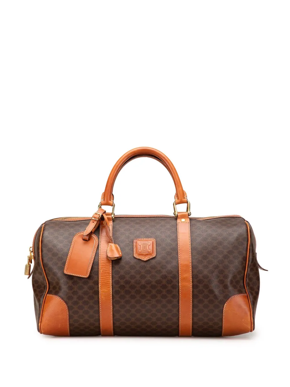 Céline Pre-Owned 20th Century Macadam Coated Canvas travel bag | Brown | Image 1