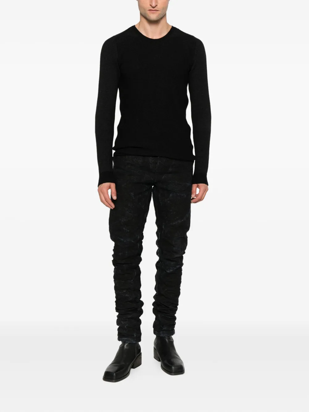 Layer Zero round-neck hemp sweater | Knitted Sweaters | Image 2