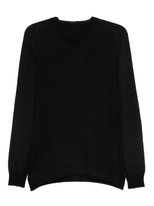 Layer Zero Pull En Chanvre à Col Rond Noir FARFETCH FR