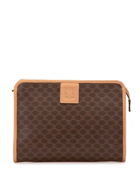 Céline Pre-Owned 2015 마카담 코팅 캔버스 클러치