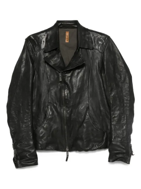 Layer Zero veste en cuir à fermeture zippée