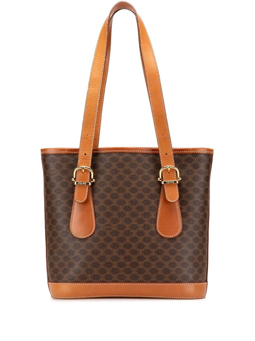 Céline Pre-Owned 2000 Macadam Coated Canvas shoulder bag - ブラウン Céline Pre-Owned 2000 Macadam Coated Canvas shoulder bag - ブラウン