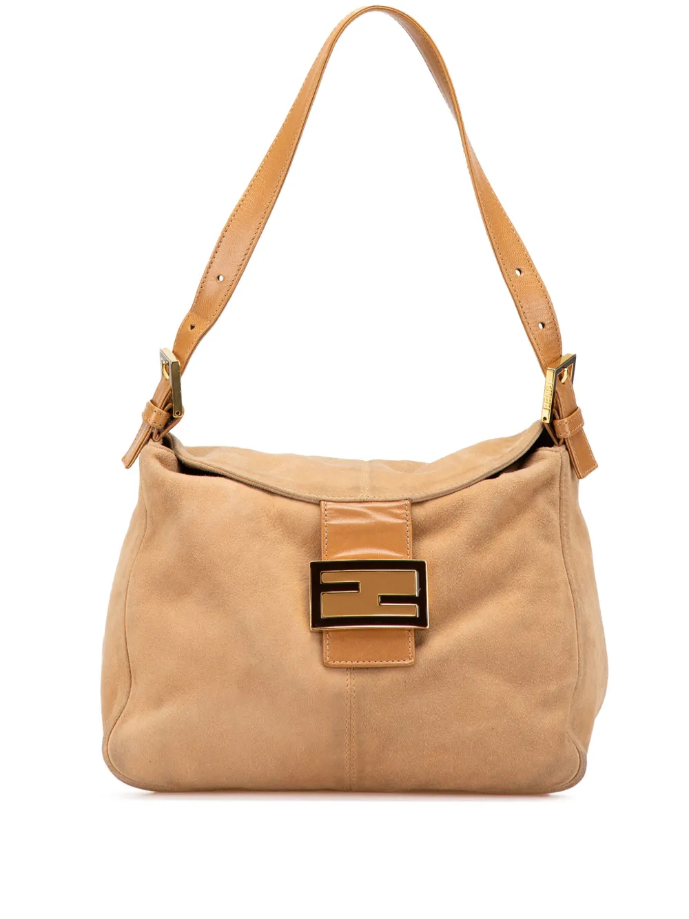 Fendi Pre-Owned 20th Century Suede Double Flap Mamma shoulder bag | Brown | Image 1