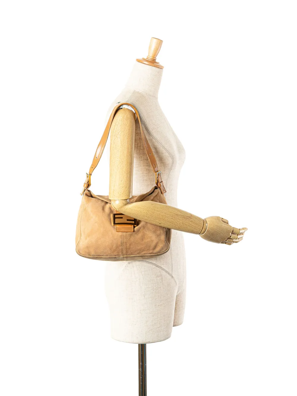 Fendi Pre-Owned 20th Century Suede Double Flap Mamma shoulder bag | Pre-Owned | Image 2