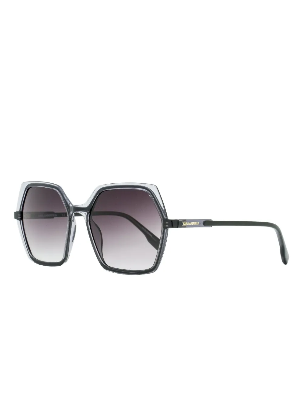 Karl Lagerfeld Zonnebril met geometrisch montuur Grijs