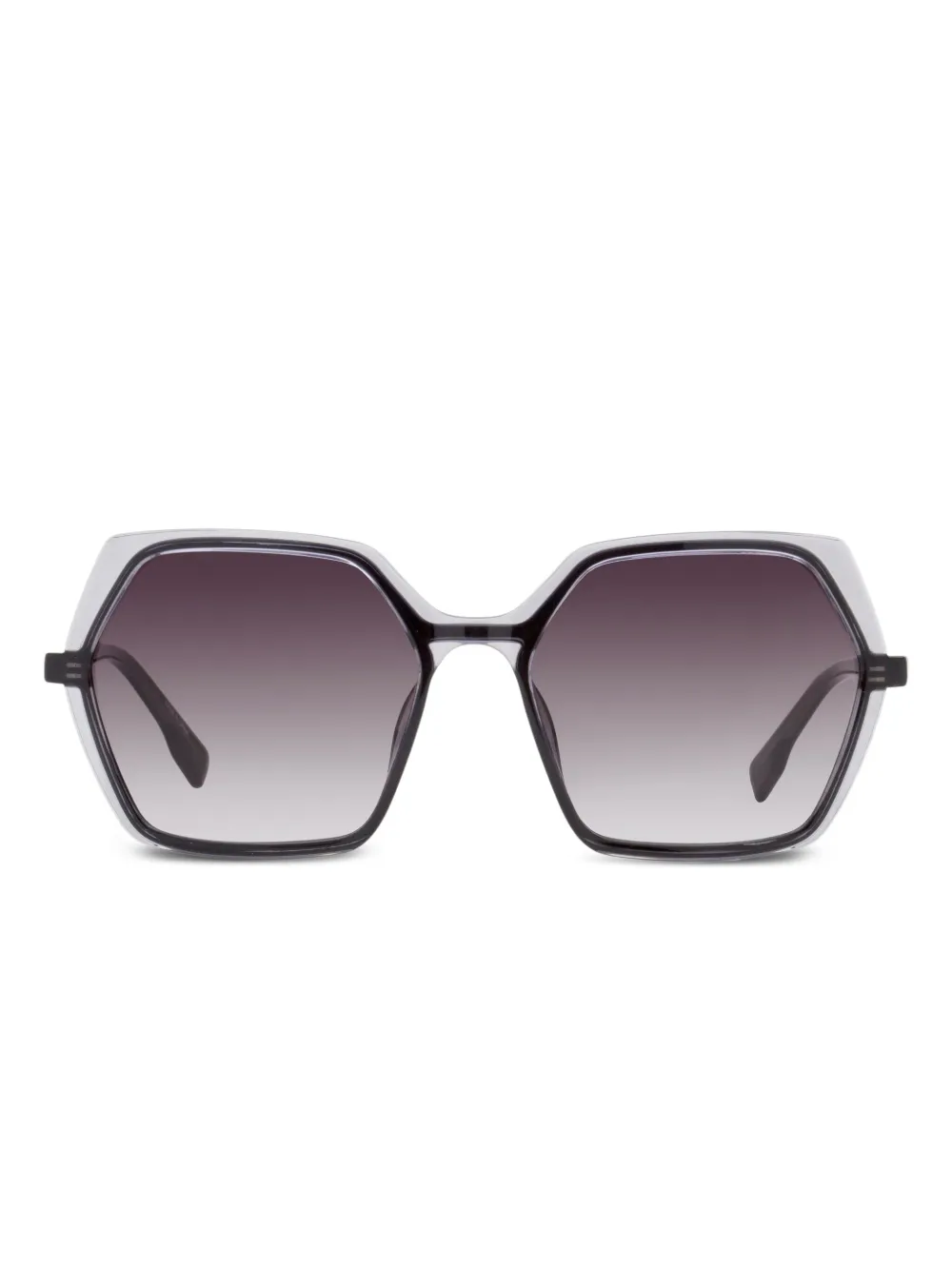 Karl Lagerfeld geometric-frame sunglasses Grijs