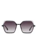 Karl Lagerfeld geometric-frame sunglasses - Grey