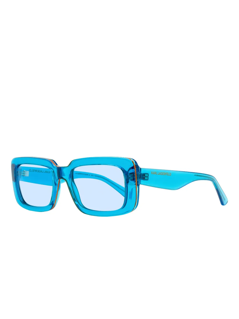 Karl Lagerfeld rectangle-frame sunglasses Blauw