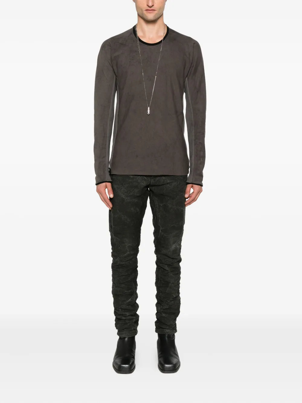 Layer Zero acid-wash trousers | Regular-Fit & Straight Leg Pants | Image 2