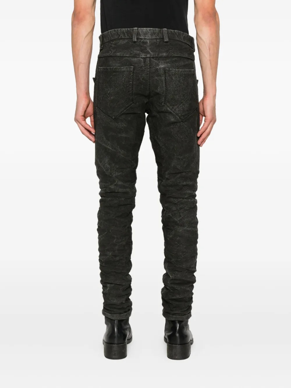Layer Zero Broek met acid wassing Grijs