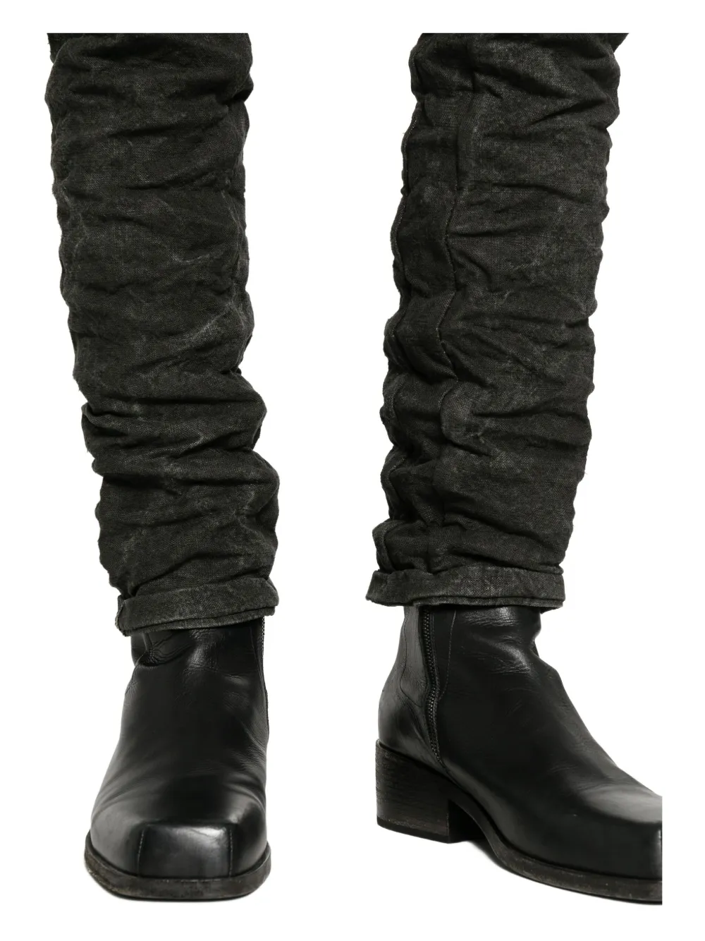 Layer Zero Broek met acid wassing Grijs