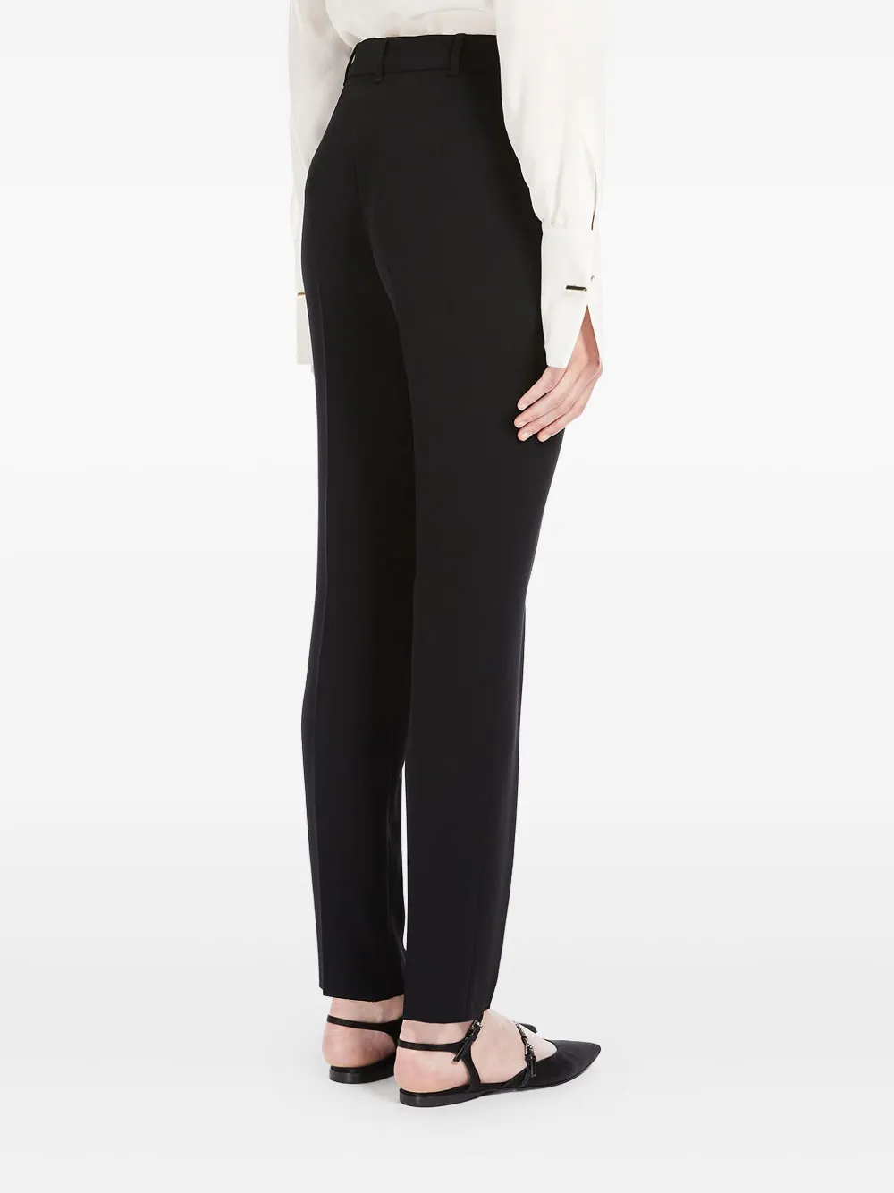 Max Mara pressed-crease trousers Zwart