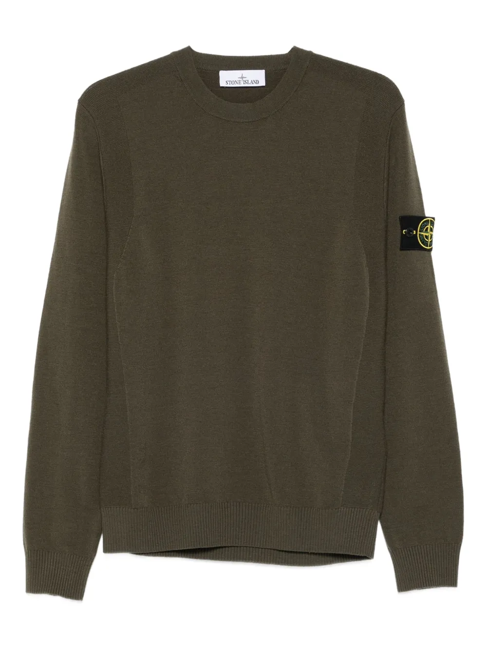 Stone Island crew-neck sweater Groen